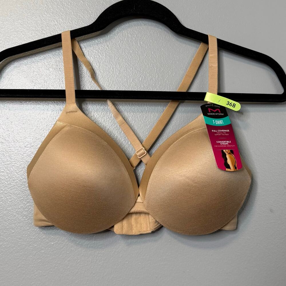 Maidenform Tan Comfort Devotion Everyday T-Shirt Underwire Bra NEW 36B